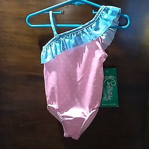 Toddler Pink and Blue Swimsuit